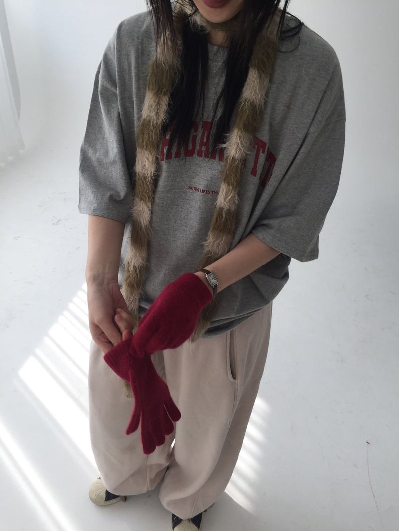 Soft fur muffler