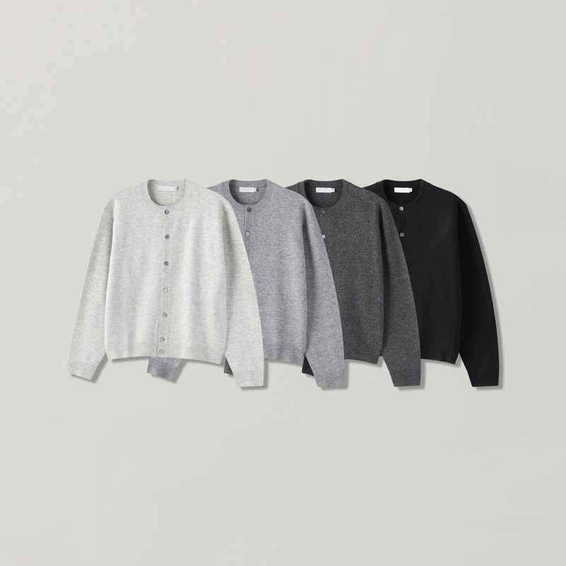 Doom knit layered cardigan
