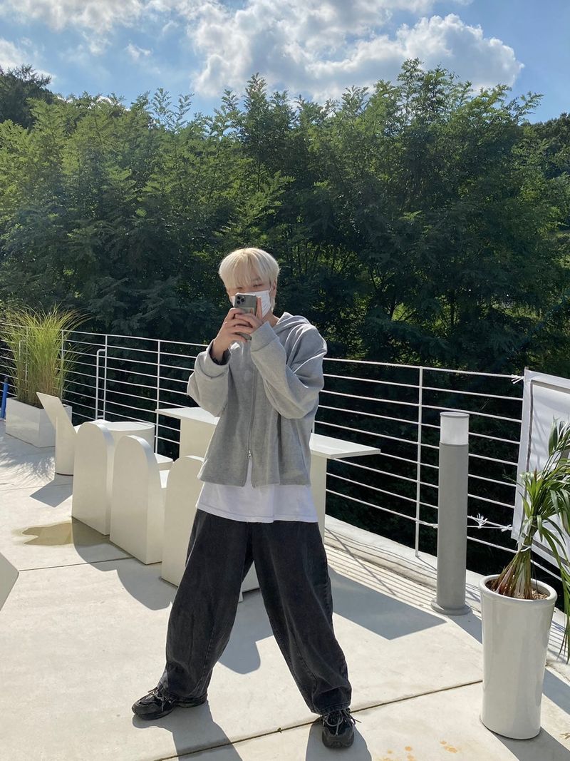 For season balloon fit denim pants 2C