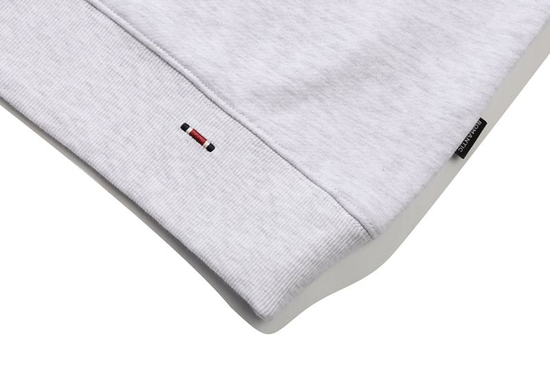 RMTCRW LABEL SWEAT SHIRT_LIGHT GREY