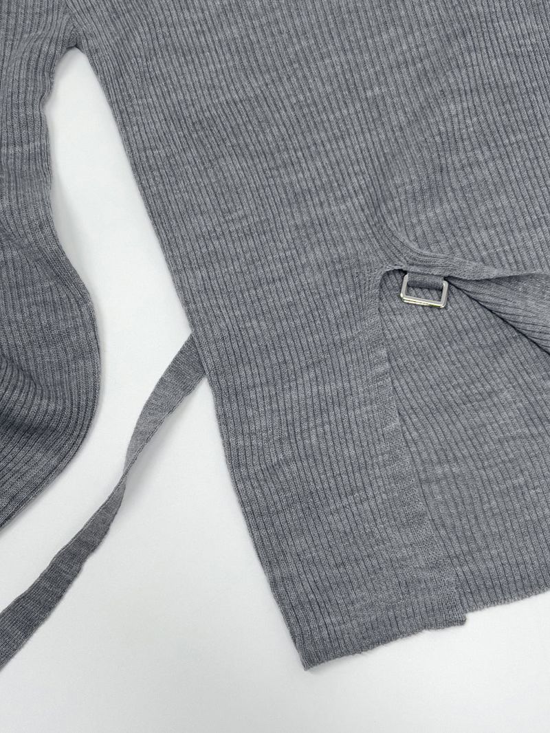 Ray Buckle Wrap Knit