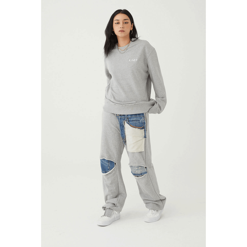 Destroyed Denim Sweatpants
