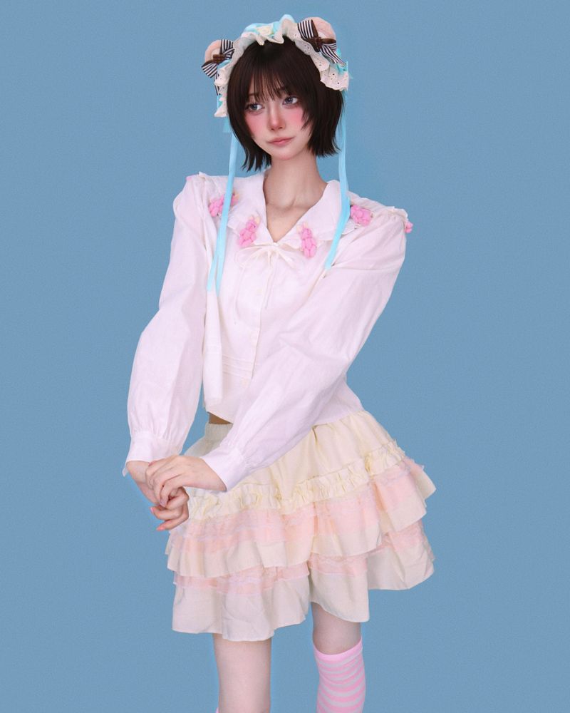 mint-choco bear hair dress