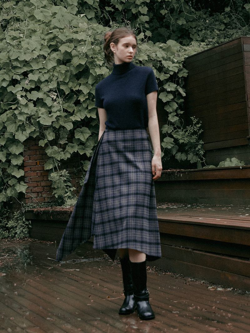 TERRE cashwool pollar knit