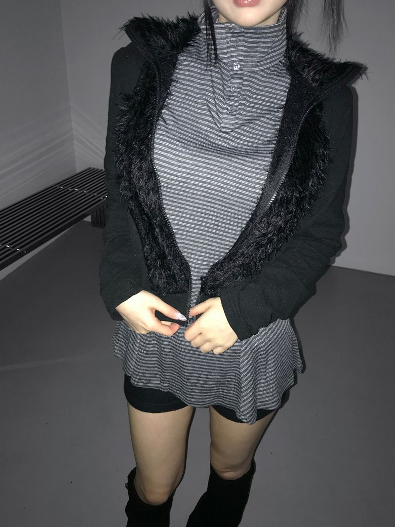 plumage zip-up (2 color)