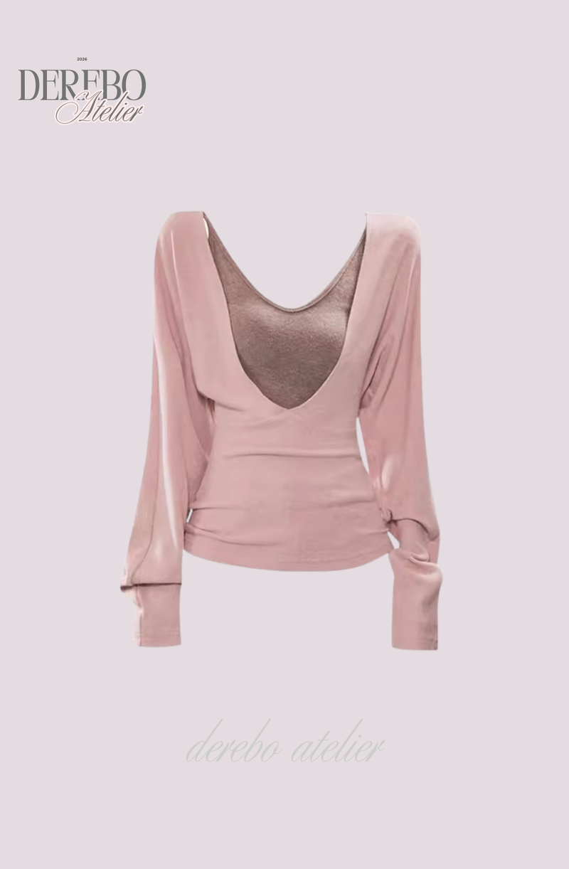 Renea Pink Layered Two-Piece Knitwear