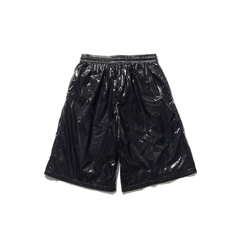 C LOGO ONE TUCK SATIN WIDE SHORT PANTS