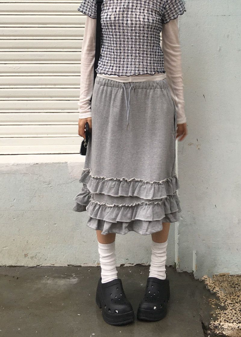 eon（イオエン）の「FRILL MIDI SKIRT（Skirts）」