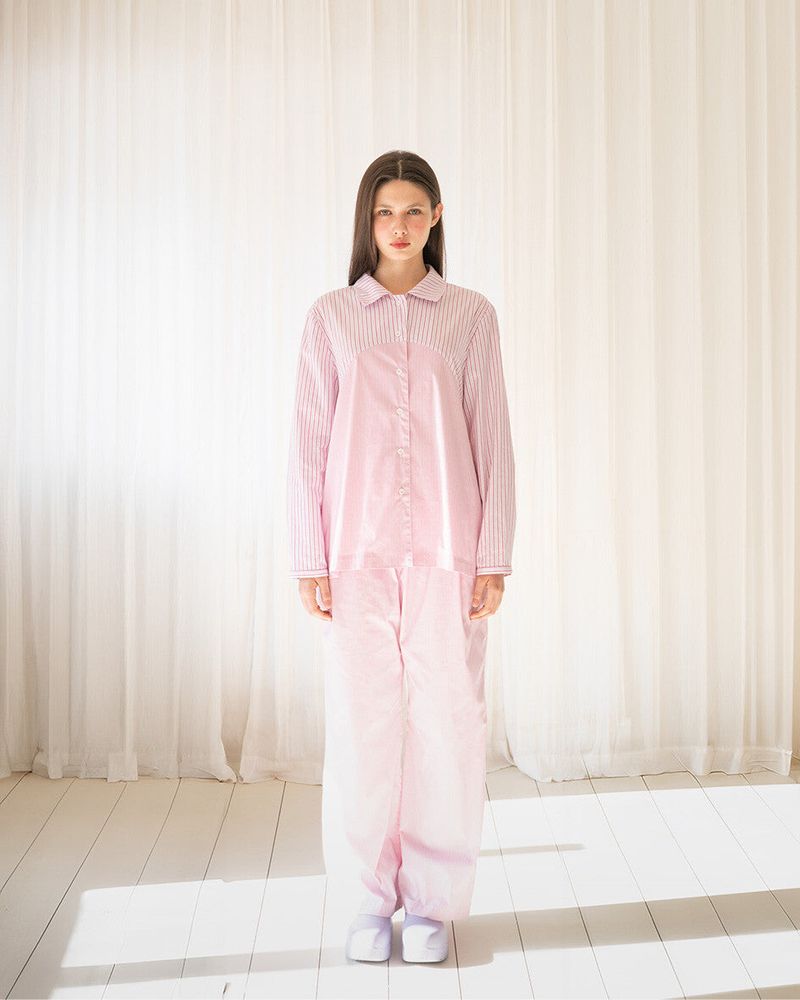 Two-tone Pajama set (pink)