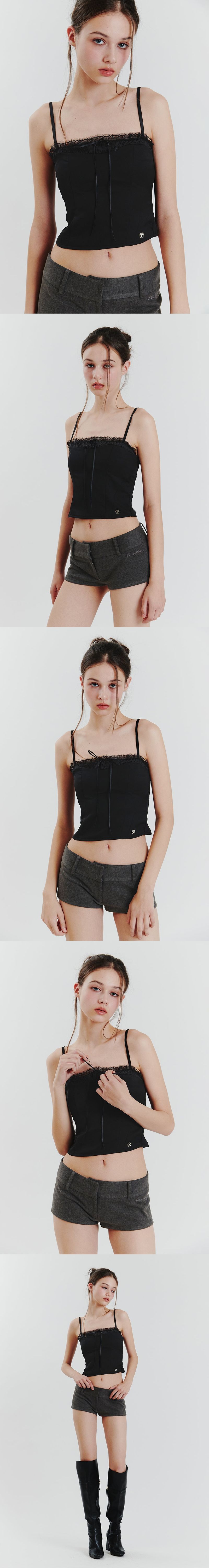 CHARLOTTE LACE TOP black