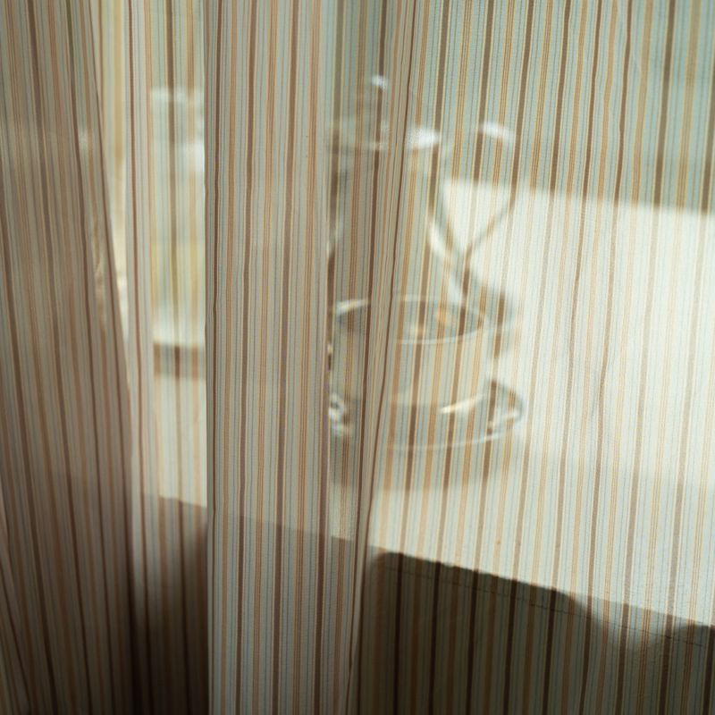 Patterned Chiffon Door Curtain - L size