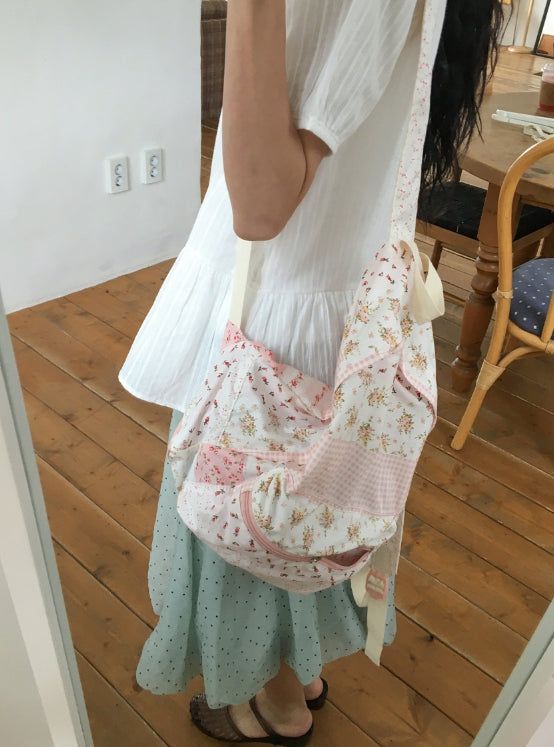 Lua Vintage Flower Patchwork Backpack
