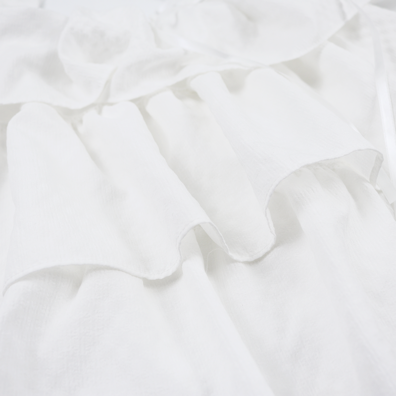 RIBBON FRILL TOP