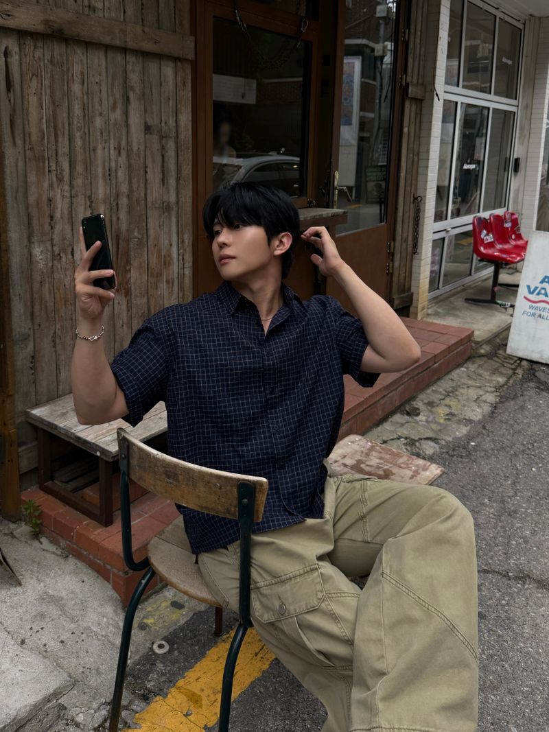 Down pigment dining cargo pants