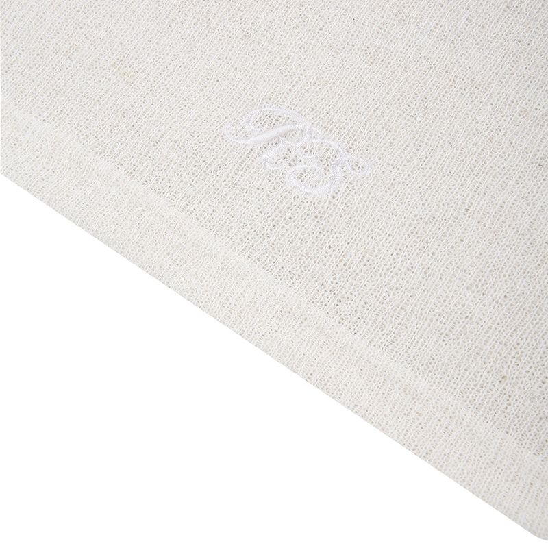 Ivory see through round summer knit