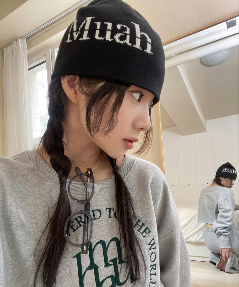 JACQUARD LOGO BEANIE
