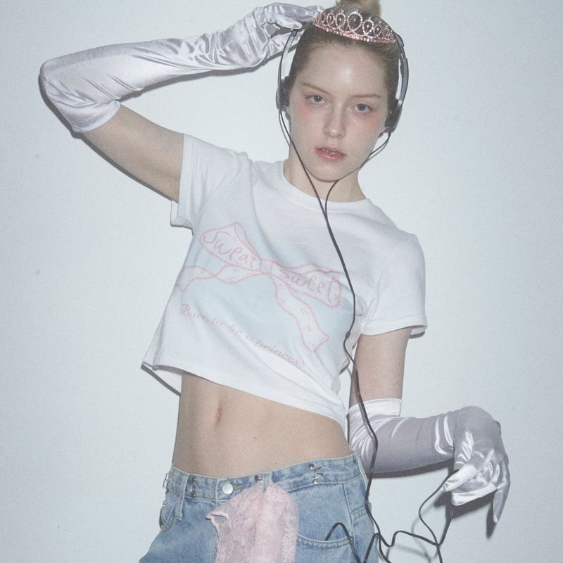 SW'S RIBBON T- SHIRTS - WHITE