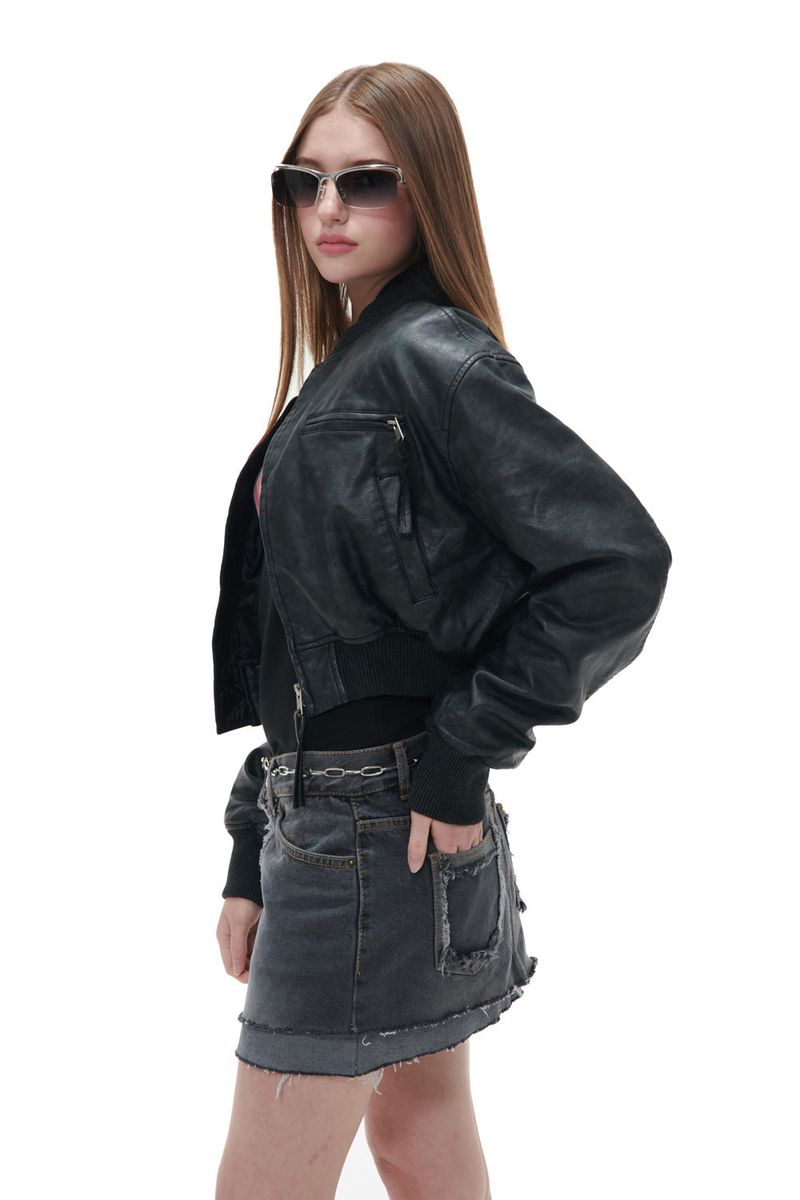 FOLD DENIM-BLACK