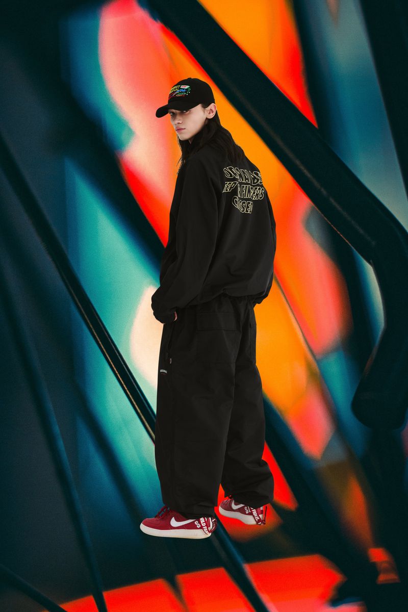BSRABBIT(ビエスラビット)の「LIGHT WEIGHT WP TRACK JACKET BLACK(Jackets/Outerwear)」