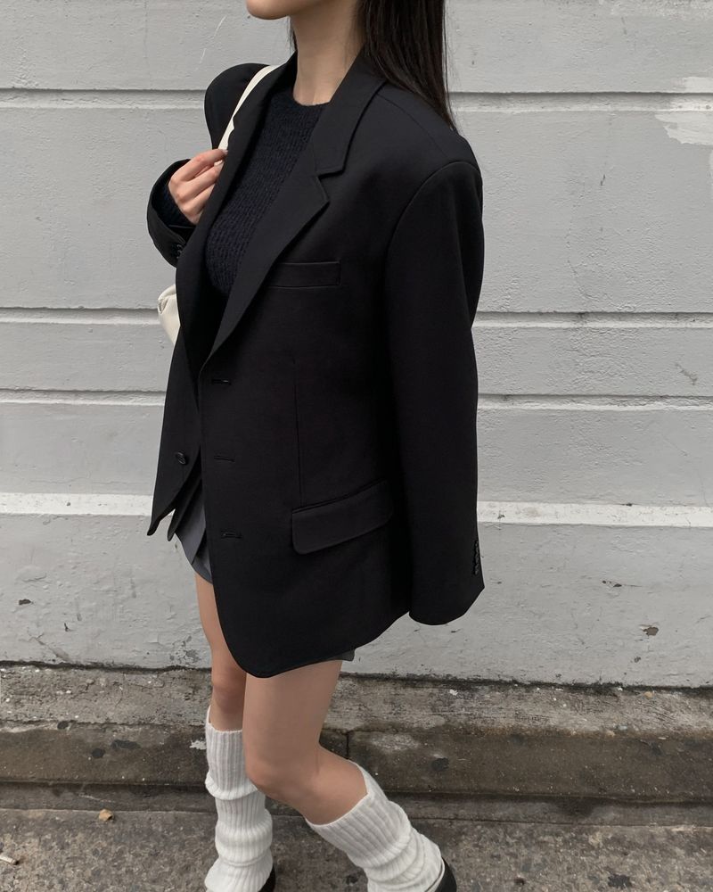 (Unisex) Button over jacket