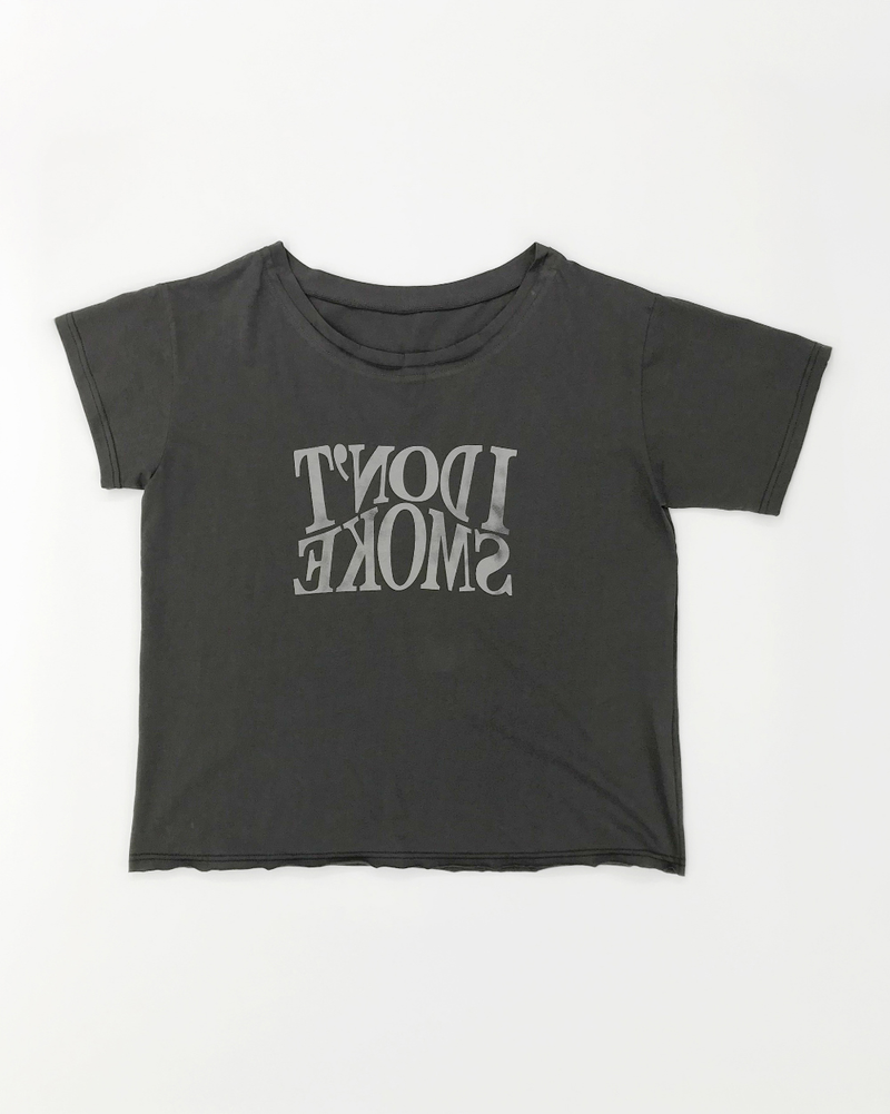 Monog off-shoulder T-shirt (2color)