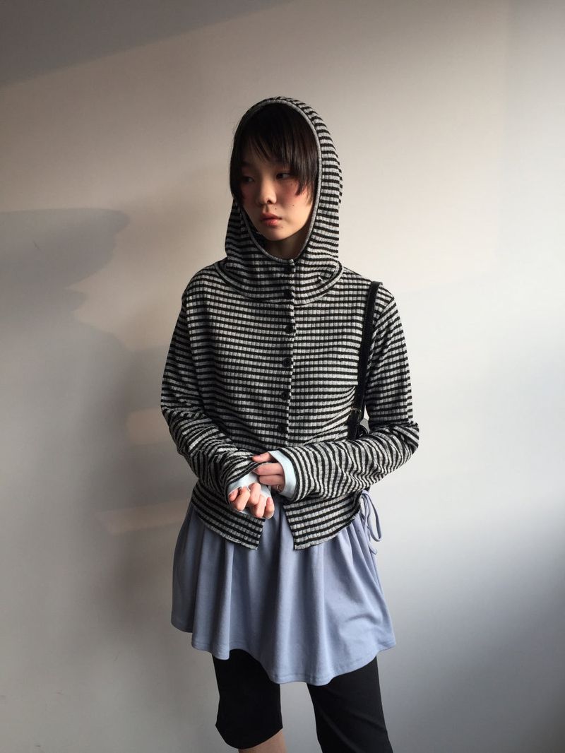 DUGGY(ダギー)の「Alto high-neck hooded cardigan (2color)(Tops)」