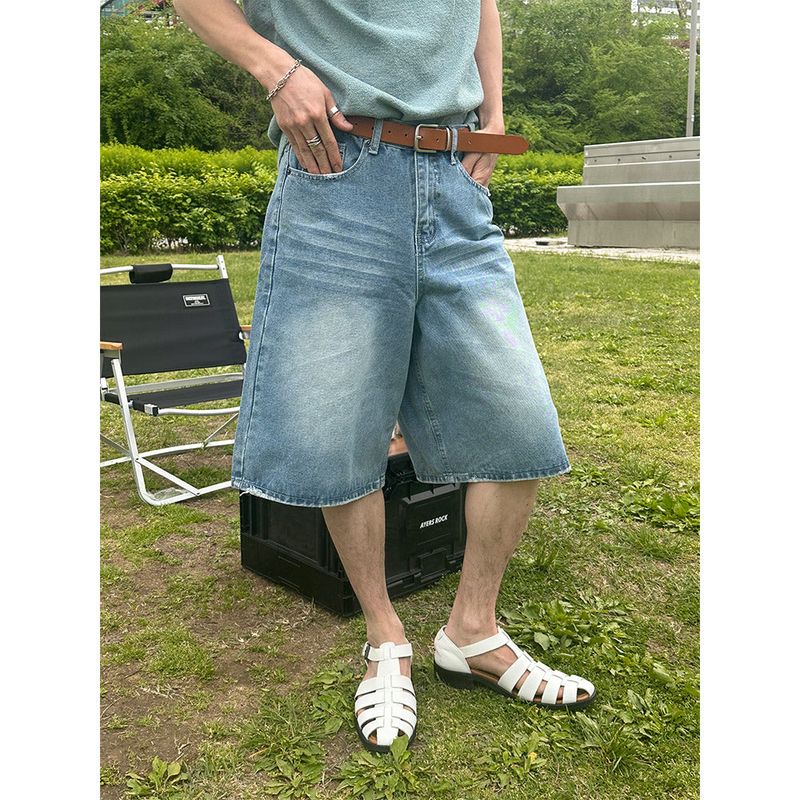 [S/S] Damage bermuda denim pants(2color)