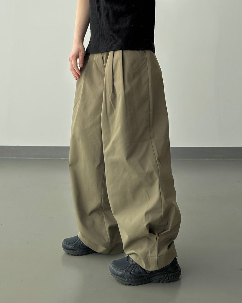 Riden Side Pintuck Wide Slacks