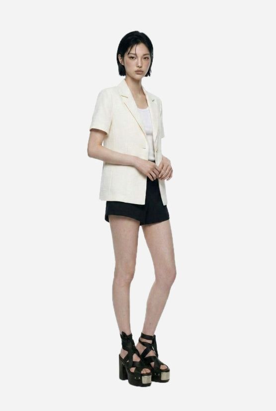 Slim Wrap Short Sleeve Jacket