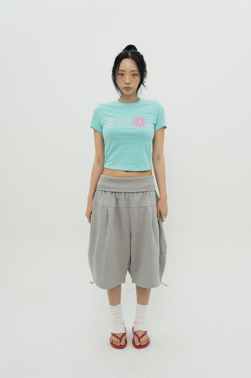 BFEEP（ビーピーピ）の「 I < 3 サンTシャツ_ミント（トップス）」