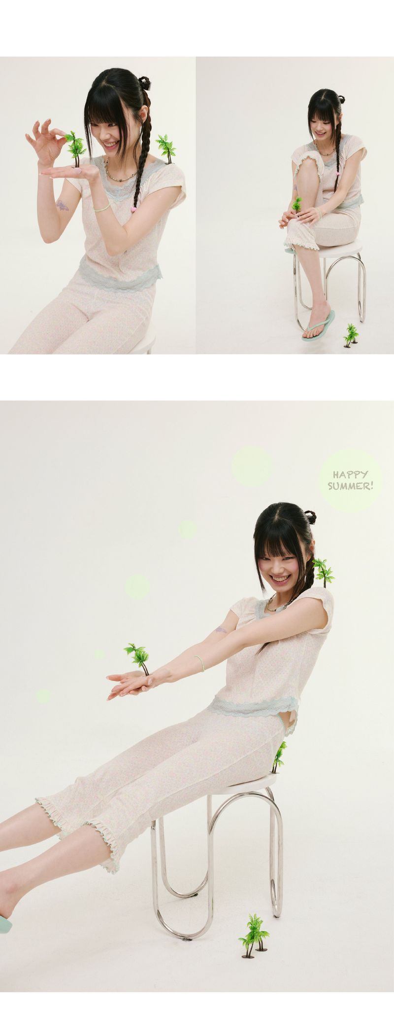 flower lace cap sleeve mint candy