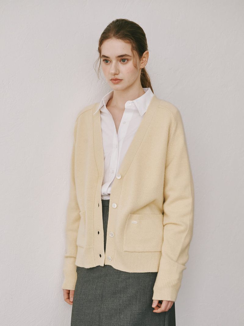 Loose cardigan (Yellow)