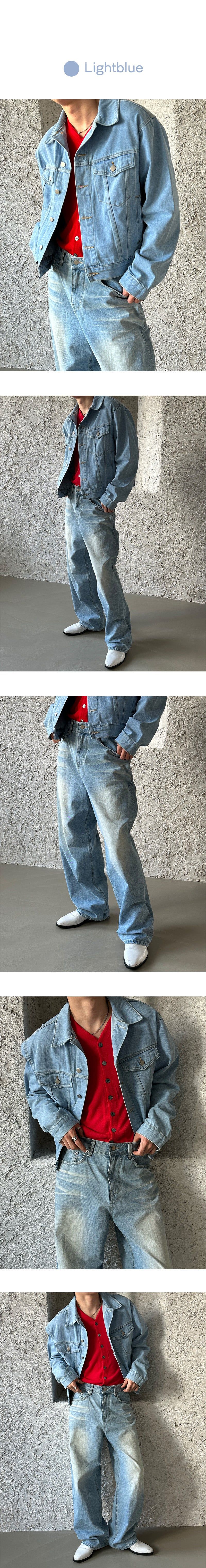 [PROMOTION] Washing denim trucker jacket (4color)