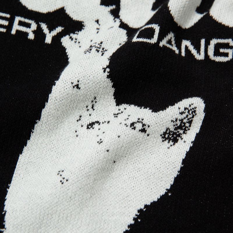 CAT BUTLER Knit Sweater (BLACK)