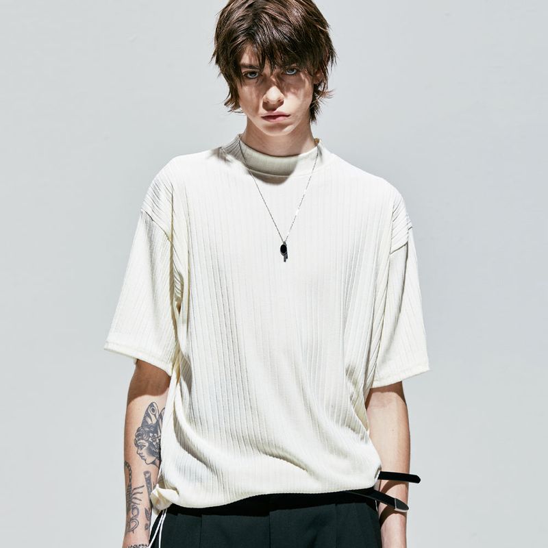 S SY(エスエスワイ)の「2way rib mock neck t-shirt ivory(Tops)」