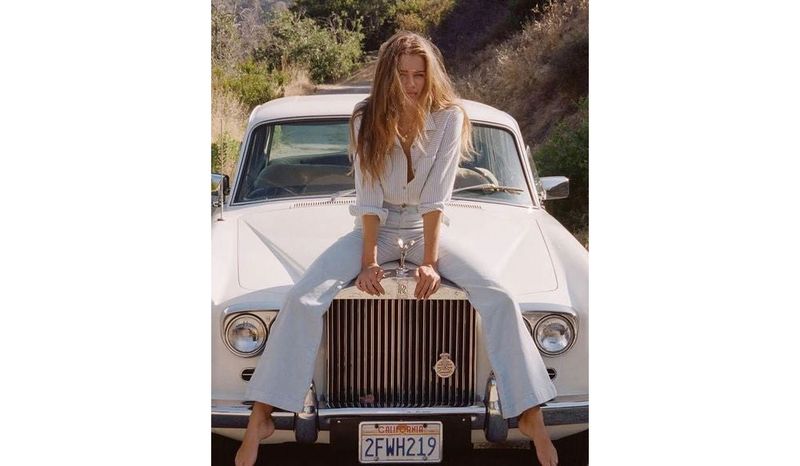 Salt white denim pants 