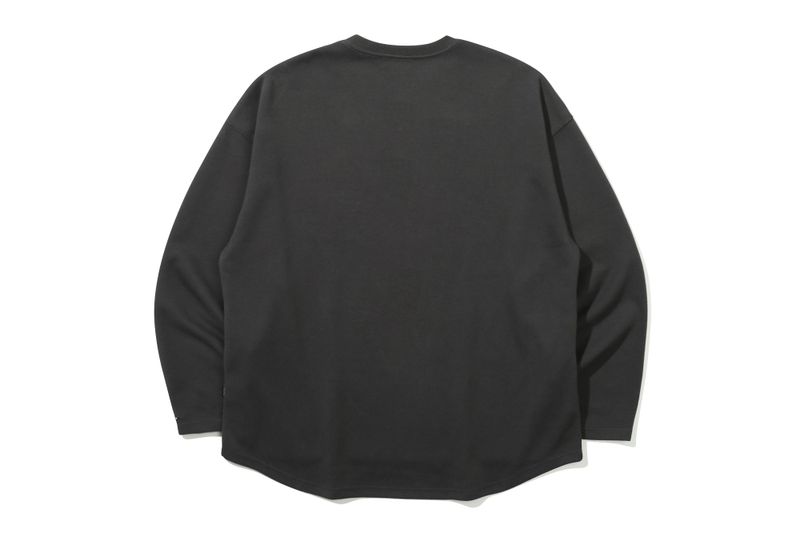 RECENT BASIC LONG SLEEVE_CHARCOAL