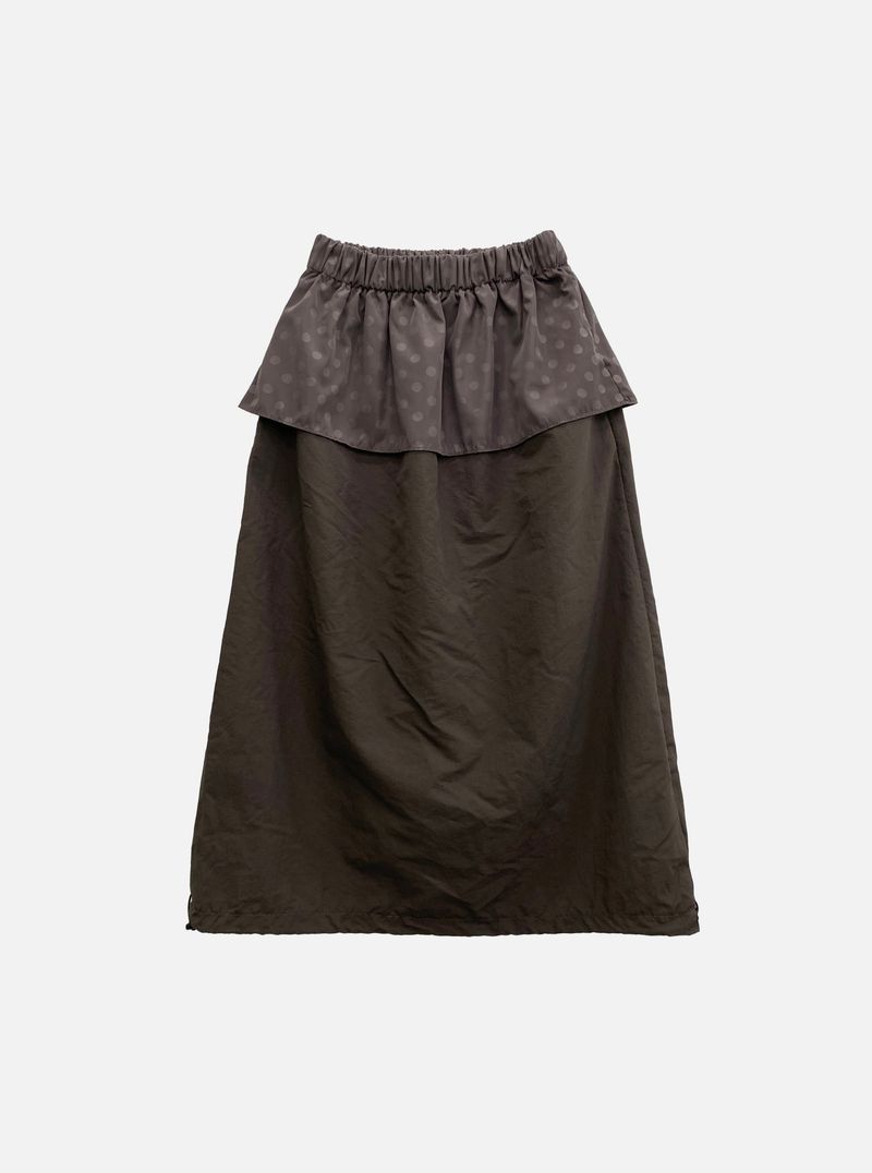 Dot Layering Balloon Skirt (2c)  