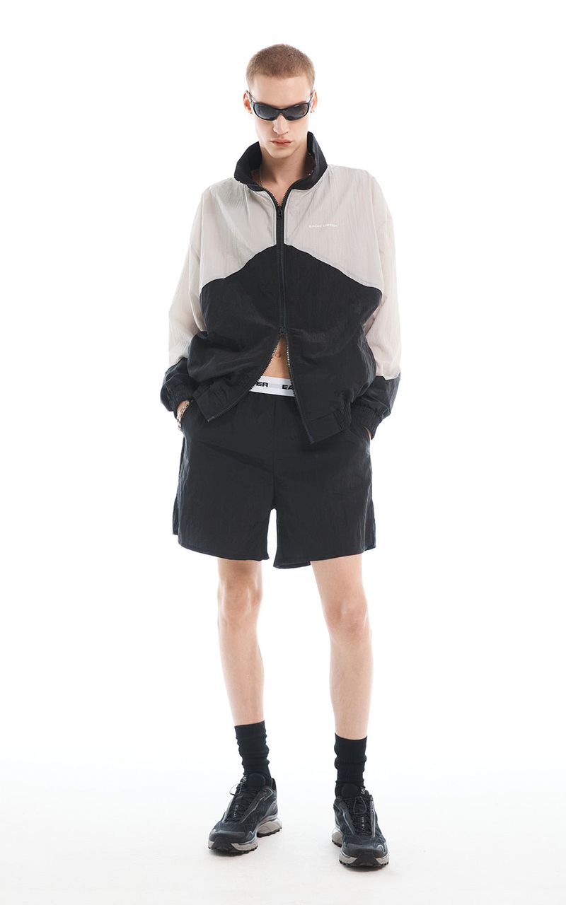 REFLECTIVE WIND BREAKER_BLACK