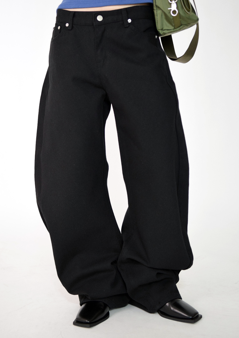 curve shape cotton pants(5color)