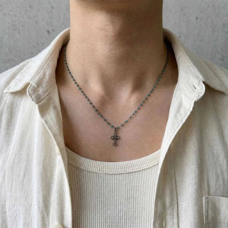 FADE MEET（フェードミート）の「Crystal Cross Chain（Accessories）」