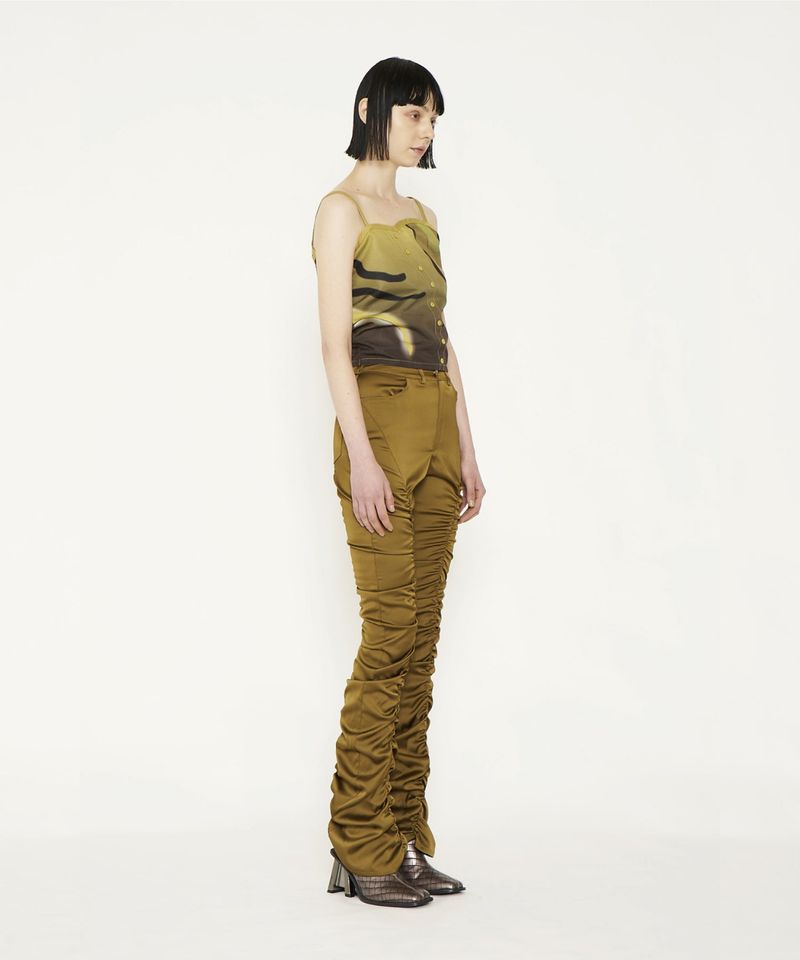 FLARE GATHER PANTS