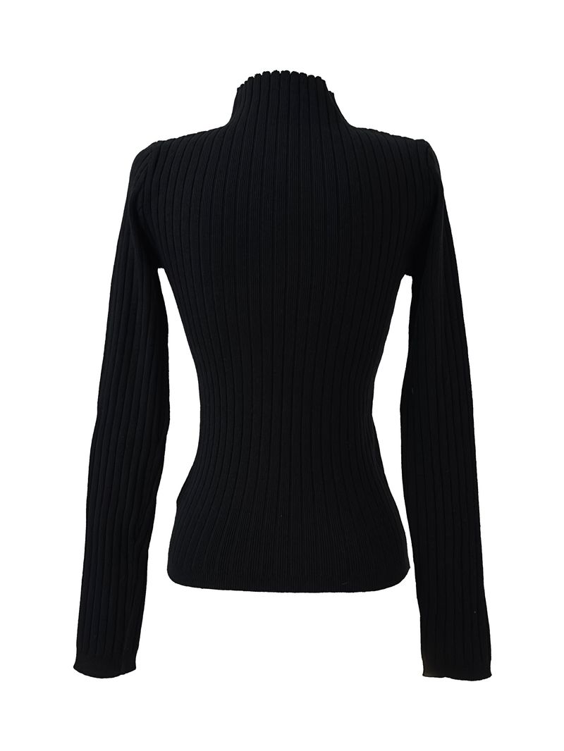 three slit ribbed knit