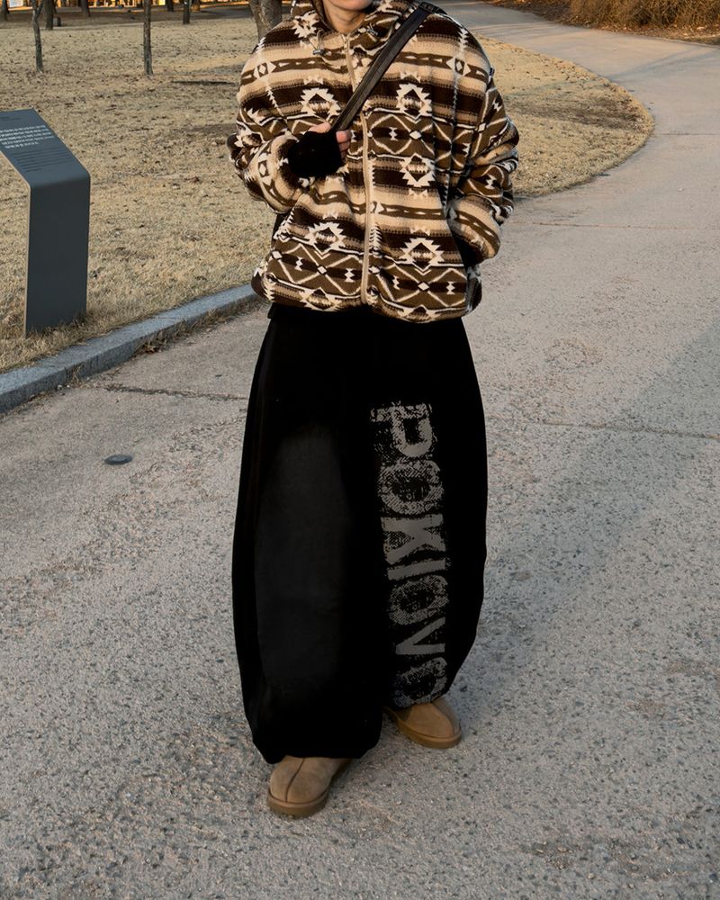 Elk Nordic Shearling Hood Jumper