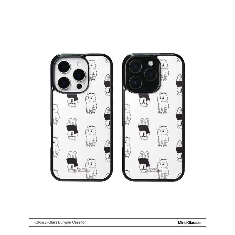 TUTEOGI(トゥトギ)の「TUTEOGI ‘ Mind Glasses’ glass bumper case(Smartphone Accessories)」