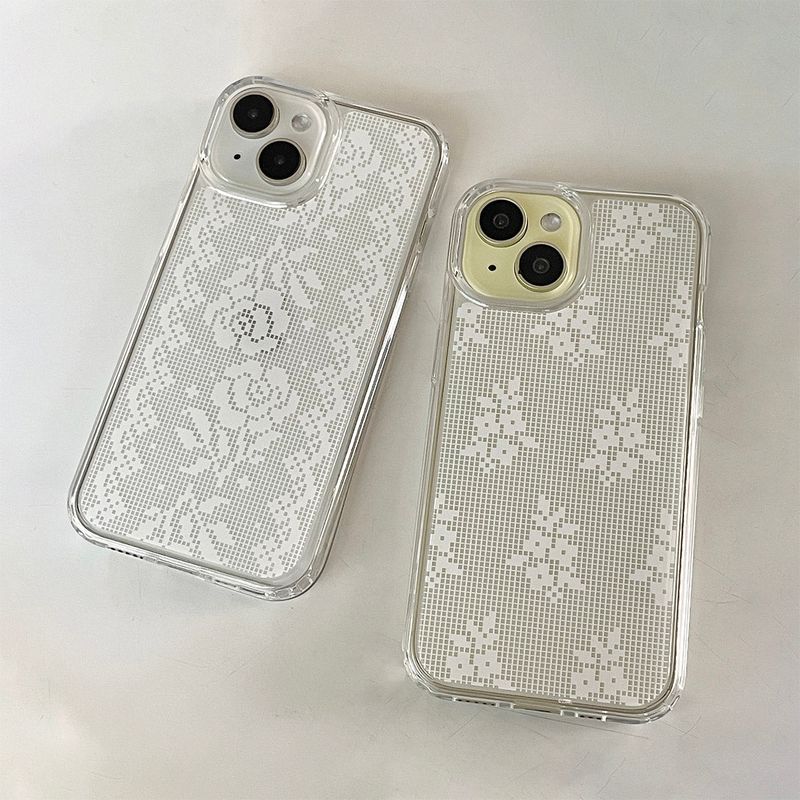 LACE PATTERN HARD JELL CASE_WILD FLOWERS