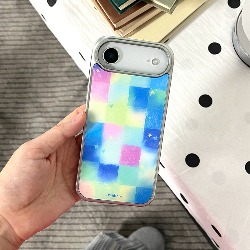 venitore（ヴェニトー）の「[MADE][Glossy Glass Silver Bumper Case]夏の夜 Summer Night Palette （Smartphone Accessories）」
