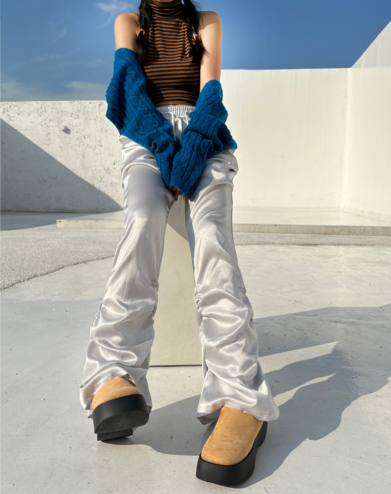 (FALL/WINTER ITEM) ビビッドシックニットルーズフィットレイヤードケーブルニットボレロ カーディガン- 2 カラー