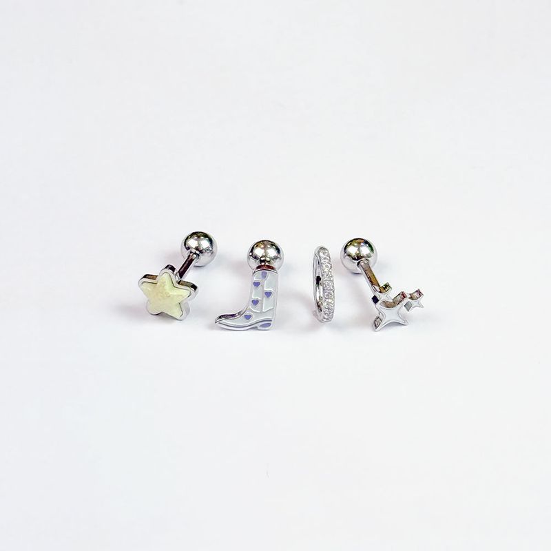 [SET] Funky Boots Star Piercing