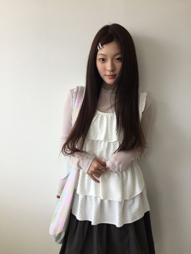 ペールブルームミディスカート (3color)